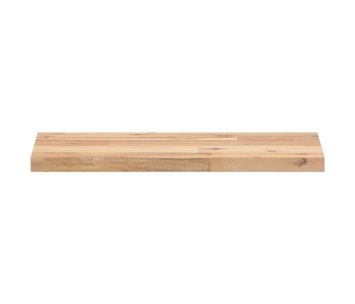 Estantes flotantes 4 uds madera acacia sin tratar 40x20x2 cm