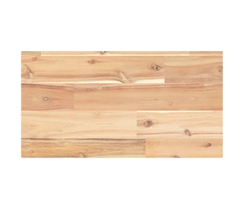 Estantes flotantes 4 uds madera acacia sin tratar 40x20x2 cm