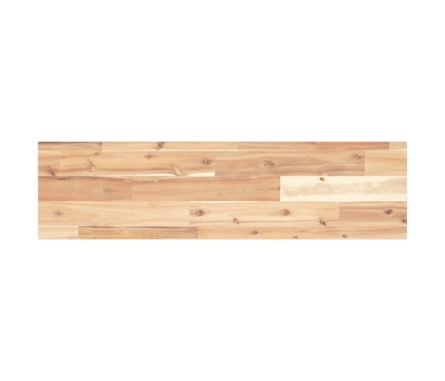 vidaXL Estante flotante madera maciza de acacia sin tratar 80x20x2 cm