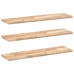 Estantes flotantes 3 uds madera acacia sin tratar 80x20x2 cm