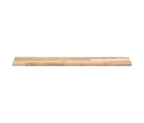 Estantes flotantes 3 uds madera acacia sin tratar 80x20x2 cm