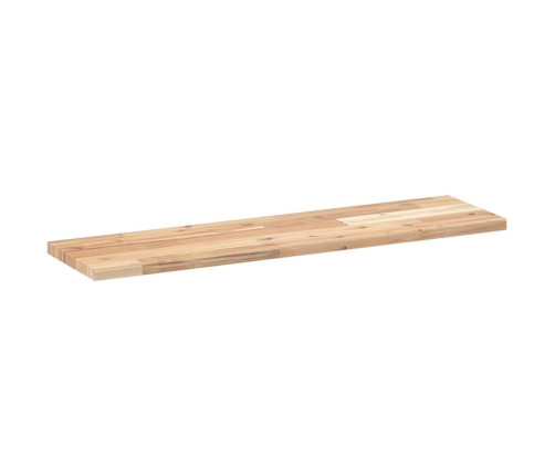 Estantes flotantes 4 uds madera acacia sin tratar 80x20x2 cm