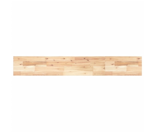 Estante flotante madera maciza de acacia sin tratar 120x20x2 cm