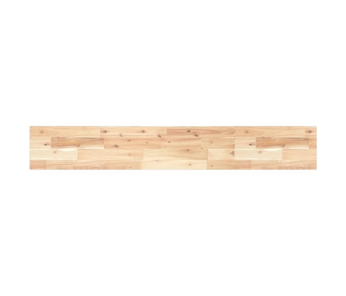 vidaXL Estantes flotantes 2 uds madera acacia sin tratar 160x20x2 cm