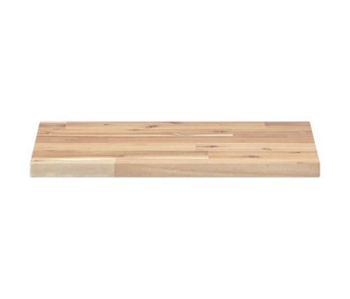 Estantes flotantes 2 uds madera acacia sin tratar 60x30x2 cm