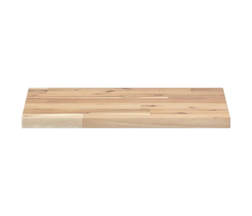 Estantes flotantes 3 uds madera acacia sin tratar 60x30x2 cm