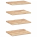 Estantes flotantes 4 uds madera acacia sin tratar 60x30x2 cm