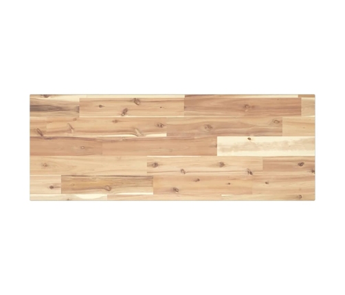 Estante flotante madera maciza de acacia sin tratar 80x30x2 cm