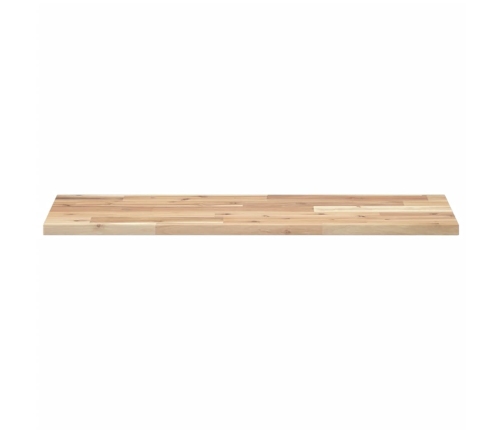 Estantes flotantes 2 uds madera acacia sin tratar 80x30x2 cm