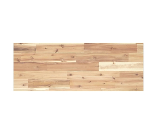 Estantes flotantes 2 uds madera acacia sin tratar 80x30x2 cm