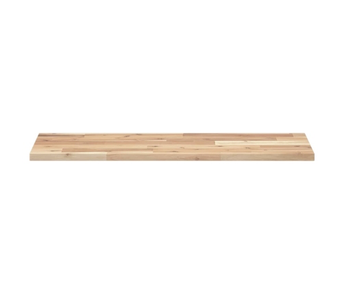 Estantes flotantes 3 uds madera acacia sin tratar 80x30x2 cm