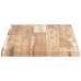 Estantes flotantes 4 uds madera acacia sin tratar 80x30x2 cm