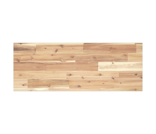 Estante flotante madera maciza de acacia sin tratar 100x30x2 cm