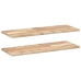 Estantes flotantes 2 uds madera acacia sin tratar 100x30x2 cm