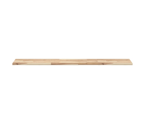 Estantes flotantes 2 uds madera acacia sin tratar 120x30x2 cm