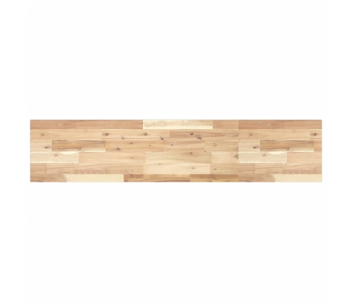 Estantes flotantes 2 uds madera acacia sin tratar 120x30x2 cm