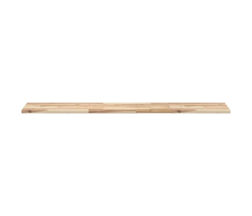 Estantes flotantes 4 uds madera acacia sin tratar 120x30x2 cm