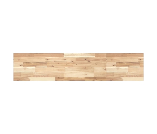 Estante flotante madera maciza de acacia sin tratar 140x30x2 cm