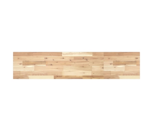 Estante flotante madera maciza de acacia sin tratar 160x30x2 cm