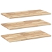 Estantes flotantes 3 uds madera acacia sin tratar 60x40x2 cm