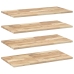 Estantes flotantes 4 uds madera acacia sin tratar 60x40x2 cm