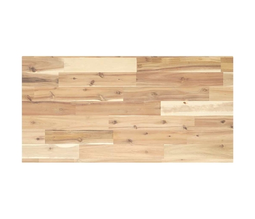 Estante flotante madera maciza de acacia sin tratar 80x40x2 cm