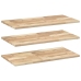 Estantes flotantes 3 uds madera acacia sin tratar 100x40x2 cm