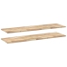 Estantes flotantes 2 uds madera acacia sin tratar 120x40x2 cm