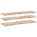 Estantes flotantes 3 uds madera acacia sin tratar 120x40x2 cm