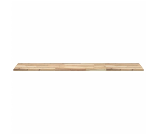 Estantes flotantes 4 uds madera acacia sin tratar 120x40x2 cm