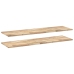 Estantes flotantes 2 uds madera acacia sin tratar 160x40x2 cm