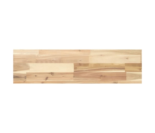 Estante flotante madera maciza de acacia sin tratar 80x20x4 cm