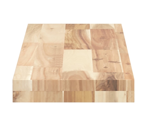 Estante flotante madera maciza de acacia sin tratar 80x20x4 cm