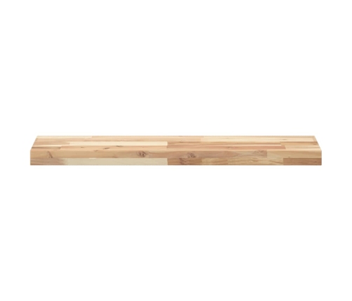 vidaXL Estantes flotantes 2 uds madera acacia sin tratar 80x20x4 cm