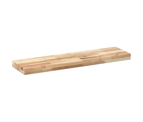 vidaXL Estantes flotantes 2 uds madera acacia sin tratar 80x20x4 cm