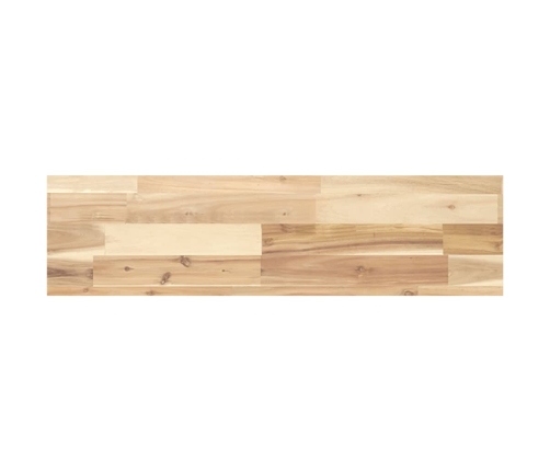 vidaXL Estantes flotantes 2 uds madera acacia sin tratar 80x20x4 cm