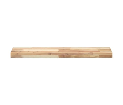 vidaXL Estantes flotantes 4 uds madera acacia sin tratar 80x20x4 cm