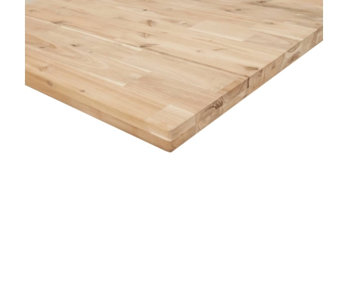 Estante flotante madera maciza de acacia sin tratar 120x20x4 cm