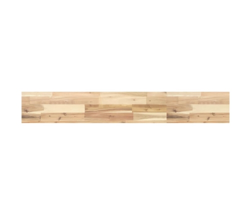 Estante flotante madera maciza de acacia sin tratar 160x20x4 cm