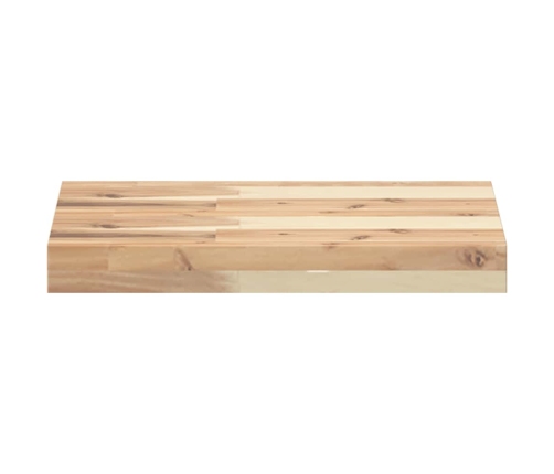 Estantes flotantes 2 uds madera acacia sin tratar 40x30x4 cm