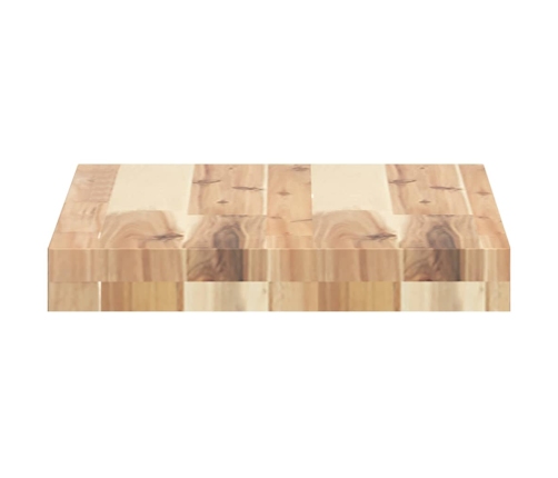 Estantes flotantes 2 uds madera acacia sin tratar 40x30x4 cm