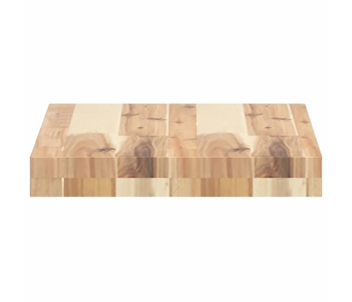 Estantes flotantes 4 uds madera acacia sin tratar 40x30x4 cm