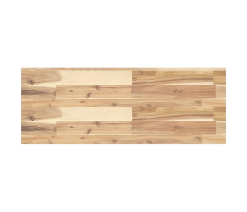 Estante flotante madera maciza de acacia sin tratar 80x30x4 cm