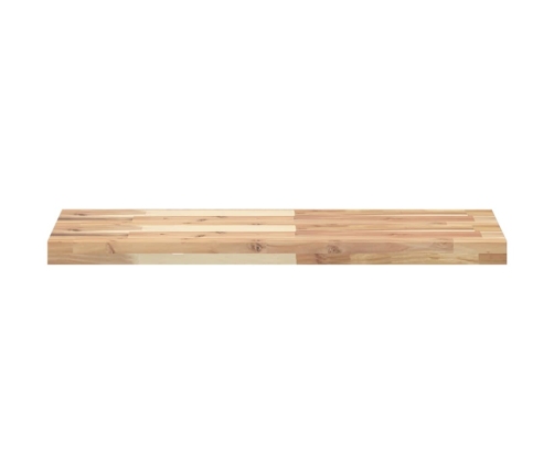 Estante flotante madera maciza de acacia sin tratar 100x30x4 cm