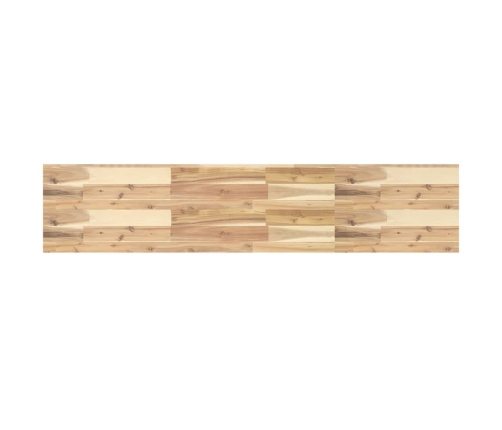 Estante flotante madera maciza de acacia sin tratar 120x30x4 cm