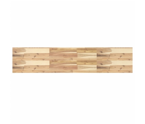 Estantes flotantes 4 uds madera acacia sin tratar 120x30x4 cm