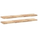 vidaXL Estantes flotantes 2 uds madera acacia sin tratar 140x30x4 cm