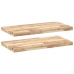 vidaXL Estantes flotantes 2 uds madera acacia sin tratar 60x40x4 cm