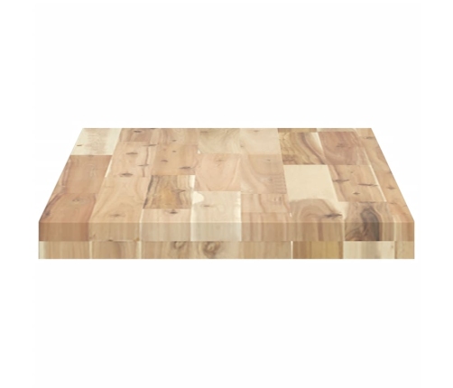 Estantes flotantes 3 uds madera acacia sin tratar 60x40x4 cm