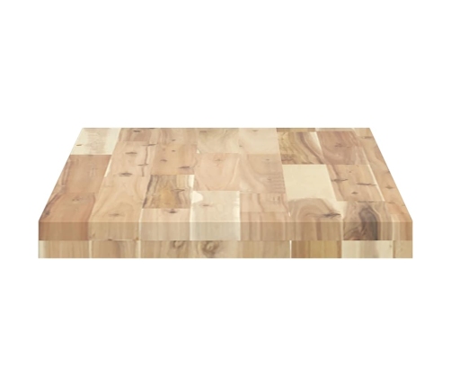 Estantes flotantes 4 uds madera acacia sin tratar 80x40x4 cm